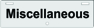 Miscellaneous Miscellaneous